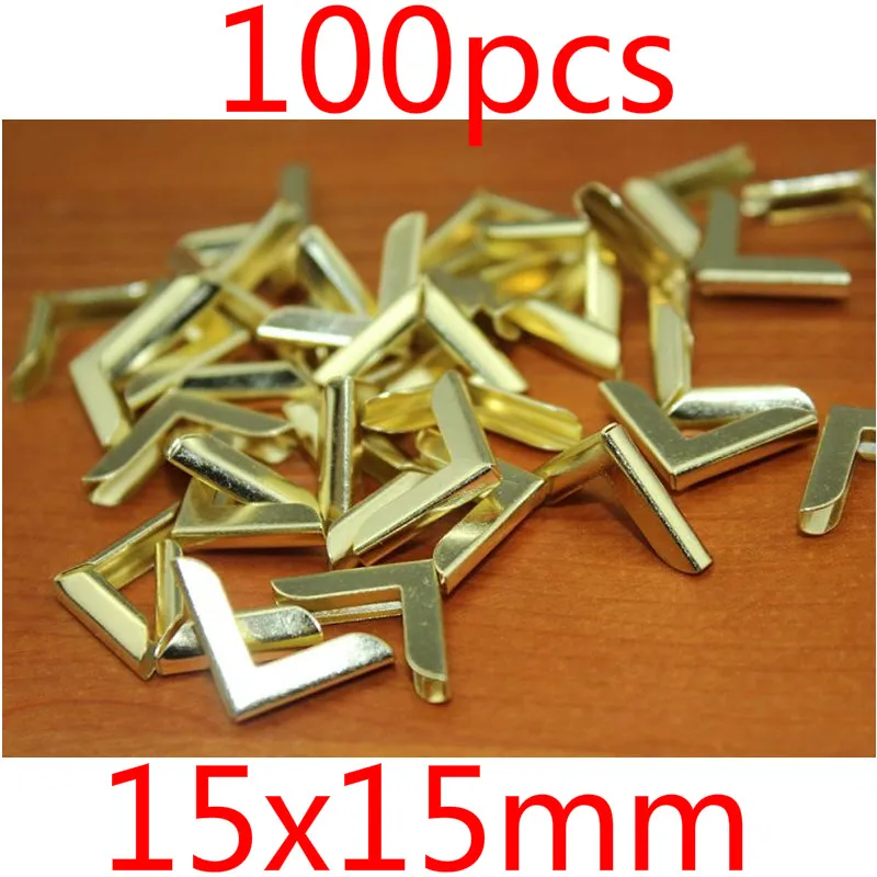 100 шт. Альбомы для скрапбукинга с золотой книгой меню углы протекторы