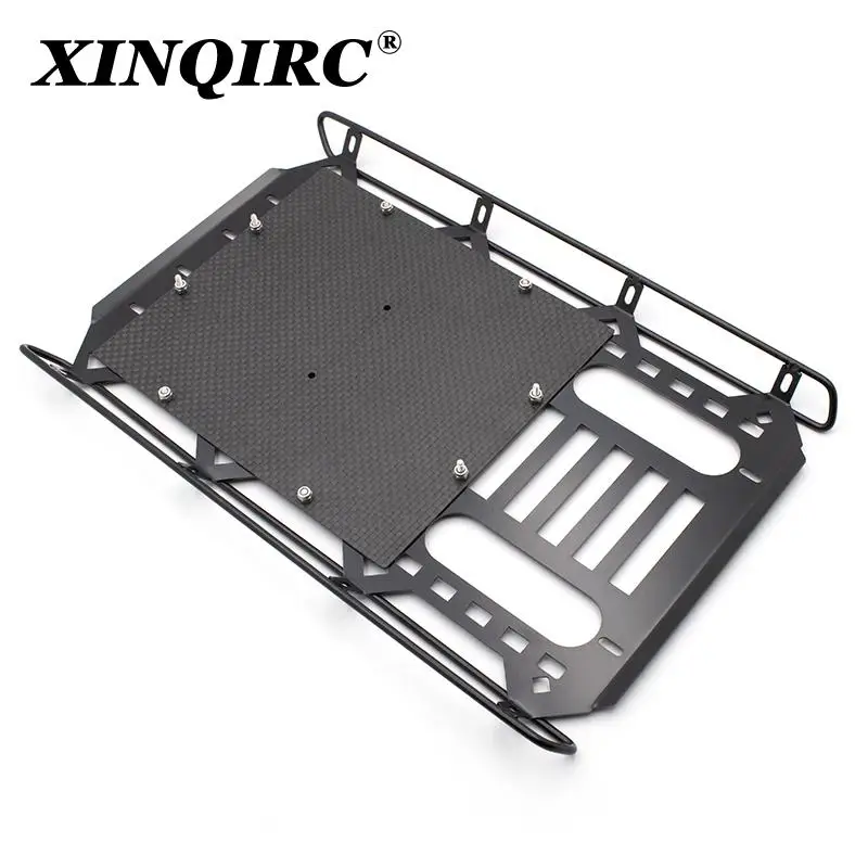 

Racing Metal Roof Rack with Carbon Fibre Panel 253x168mm Upgrades Parts Accessories for RC Crawler Car Traxxas TRX4 G500