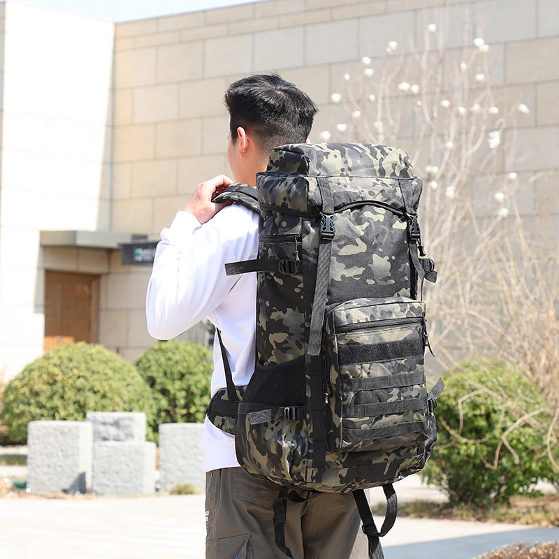 Новая камуфляжная парусиновая Большая вместительная мужская дорожная сумка для