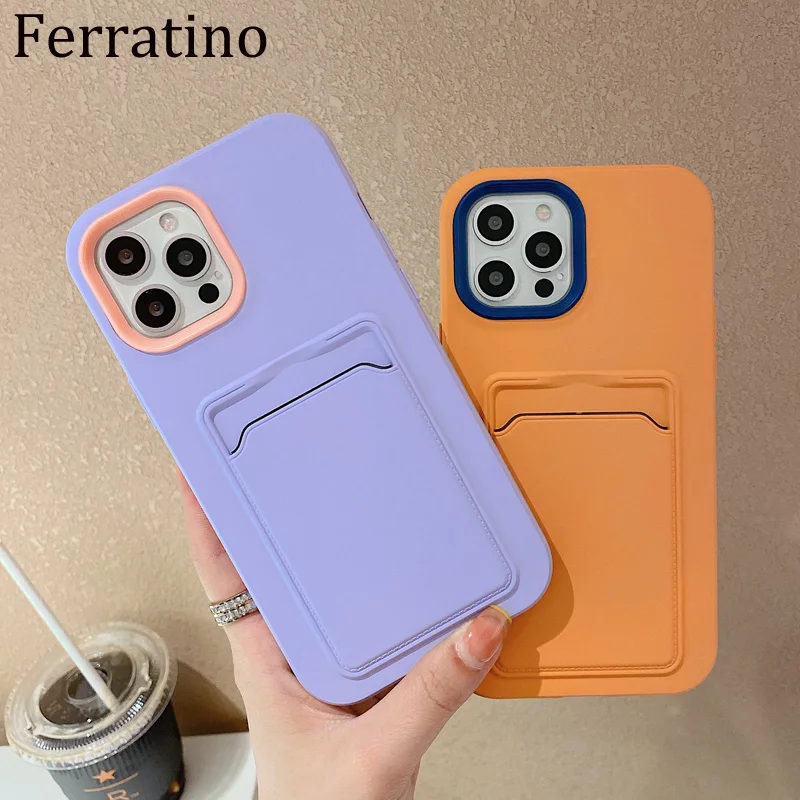 

Shockproof 2 in 1 Bumper Phone Case For iPhone 12Pro 12 11 Pro Max X XS XR 7 8 Plus SE 2 Soft Silicone Wallet Card Holder Cover