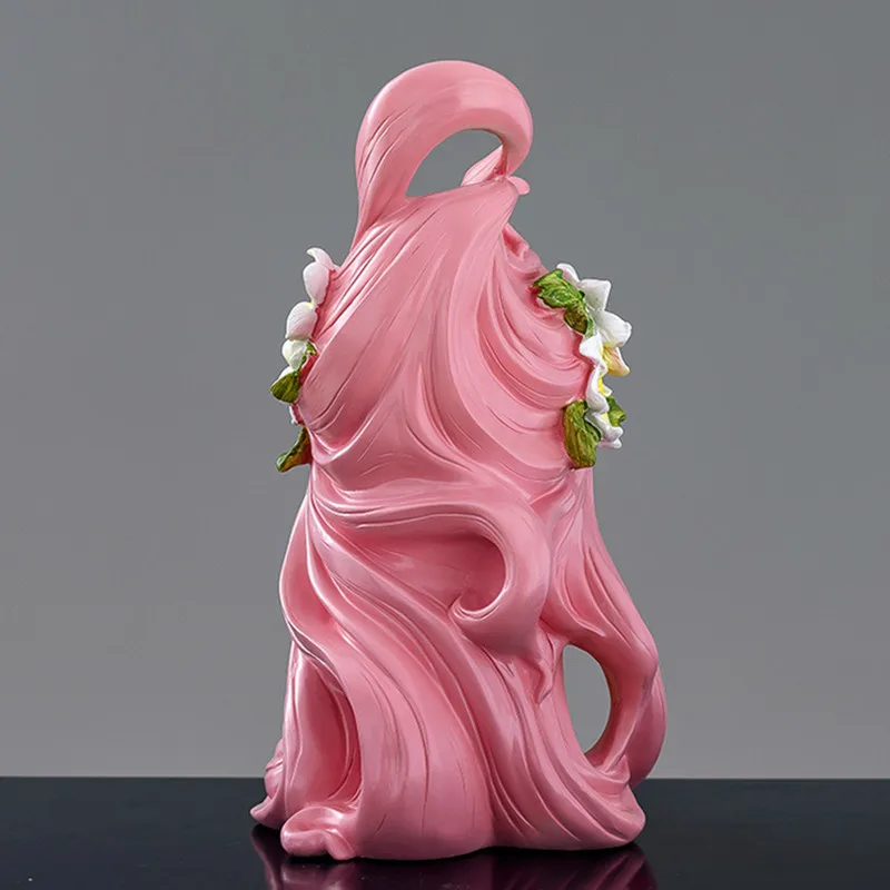 

Nordic Beauty Half-length Portrait Resin Statue Vase Creative Living Room Flower Arranging Art FlowerPot Sculpture X5606