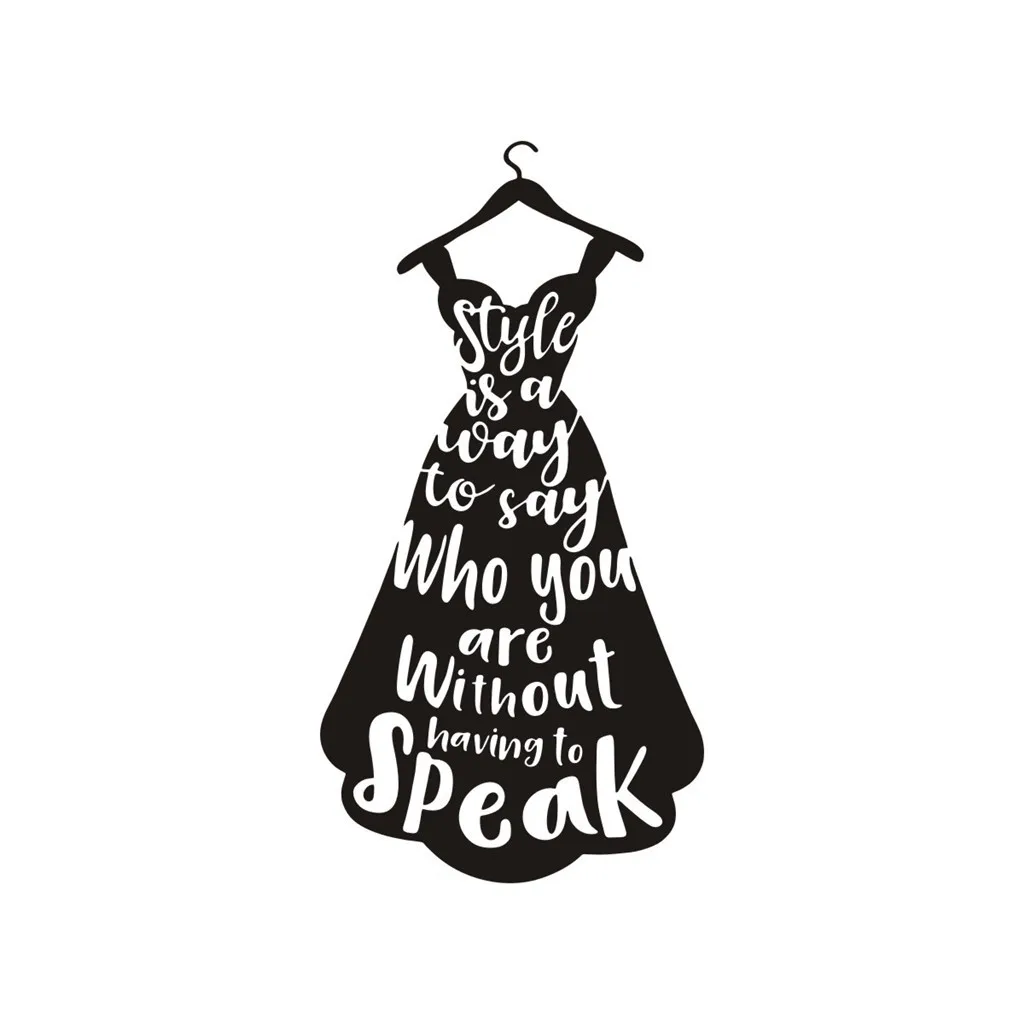 Обои стикеры гардеробная 1 шт. модные бутики украшения мое платье Mobie настенные наклейки на ногти искусство