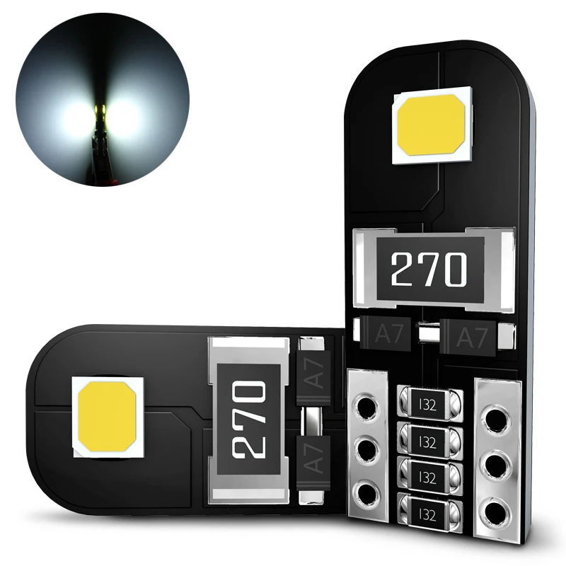 

OBO LED 2Pcs W5W T10 LED Canbus No Error Bulb Car Interior Light 194 LED Signal Lamp For Mercedes-Bens Bmw Audi Ford 6000K 12V