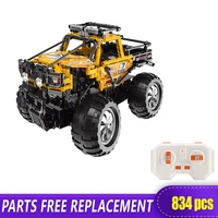 xb22003 high tech suv car series 2 4g remote control buggy building blocks rc car bricks off road vehicle model collection toy