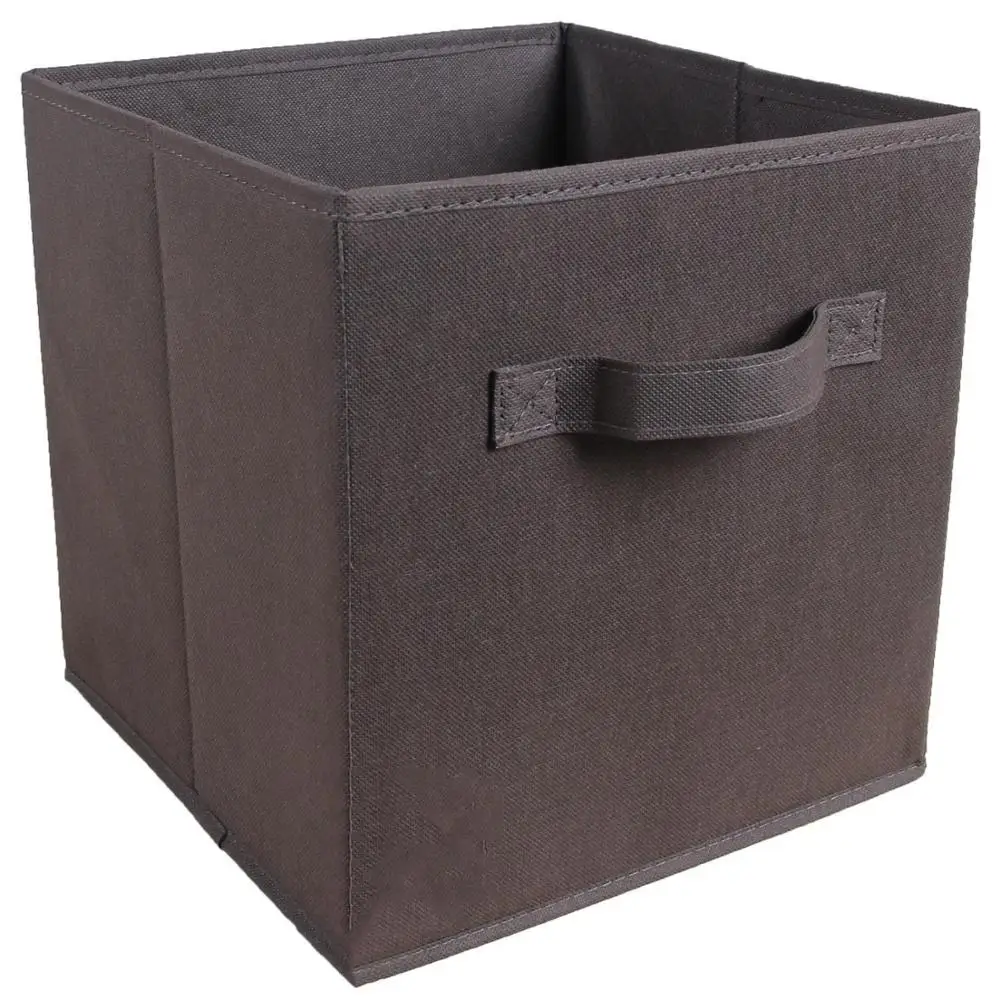 27x27x28cm Нетканый тканевый складной шкаф коробка для хранения игрушек органайзер для хранения одежды ящик для нижнего белья бюстгальтер носки с ручкой грудь - Цвет: 27x27x28cm