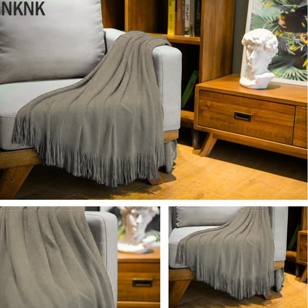 

130cmX200cm Cashmere Blanket Super Soft Winter Bed Bedding Warm Soft Quilt Cotton Crochet Sofa Cover Blanket Bed Supplies