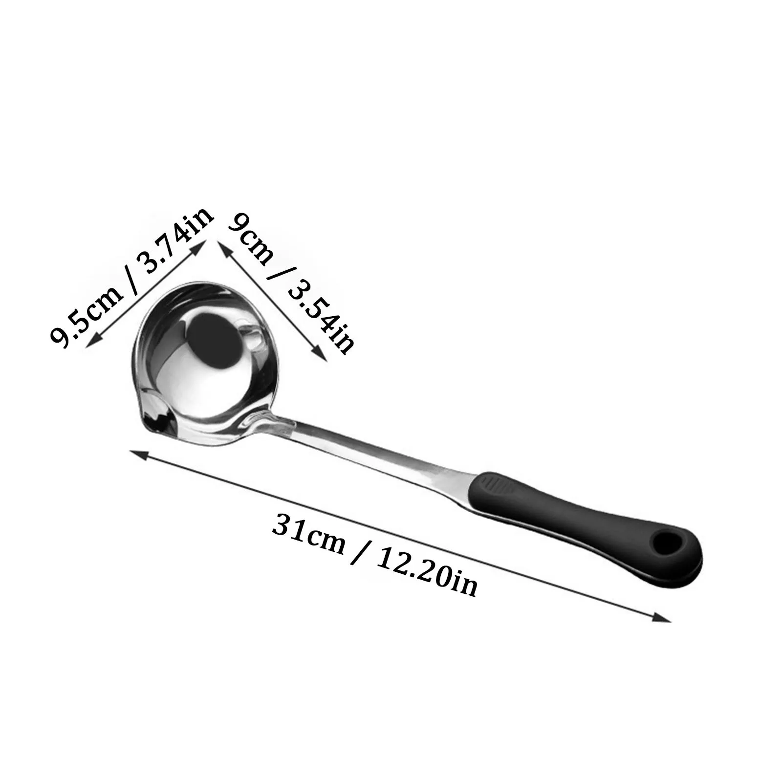 

Stainless Steel Scoop Filter Long Handle Separator Colander Soup Filter Spoon Kitchen Stainless Steel Grease Scoop Cooking Tools