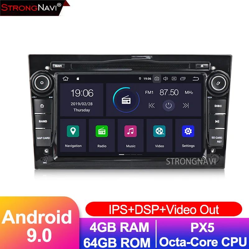7 дюймов ips DSP 4G 64G Android 9 0 автомобильный dvd плеер для Opel Vauxhall Astra H G J Vectra Antara Zafira Corsa