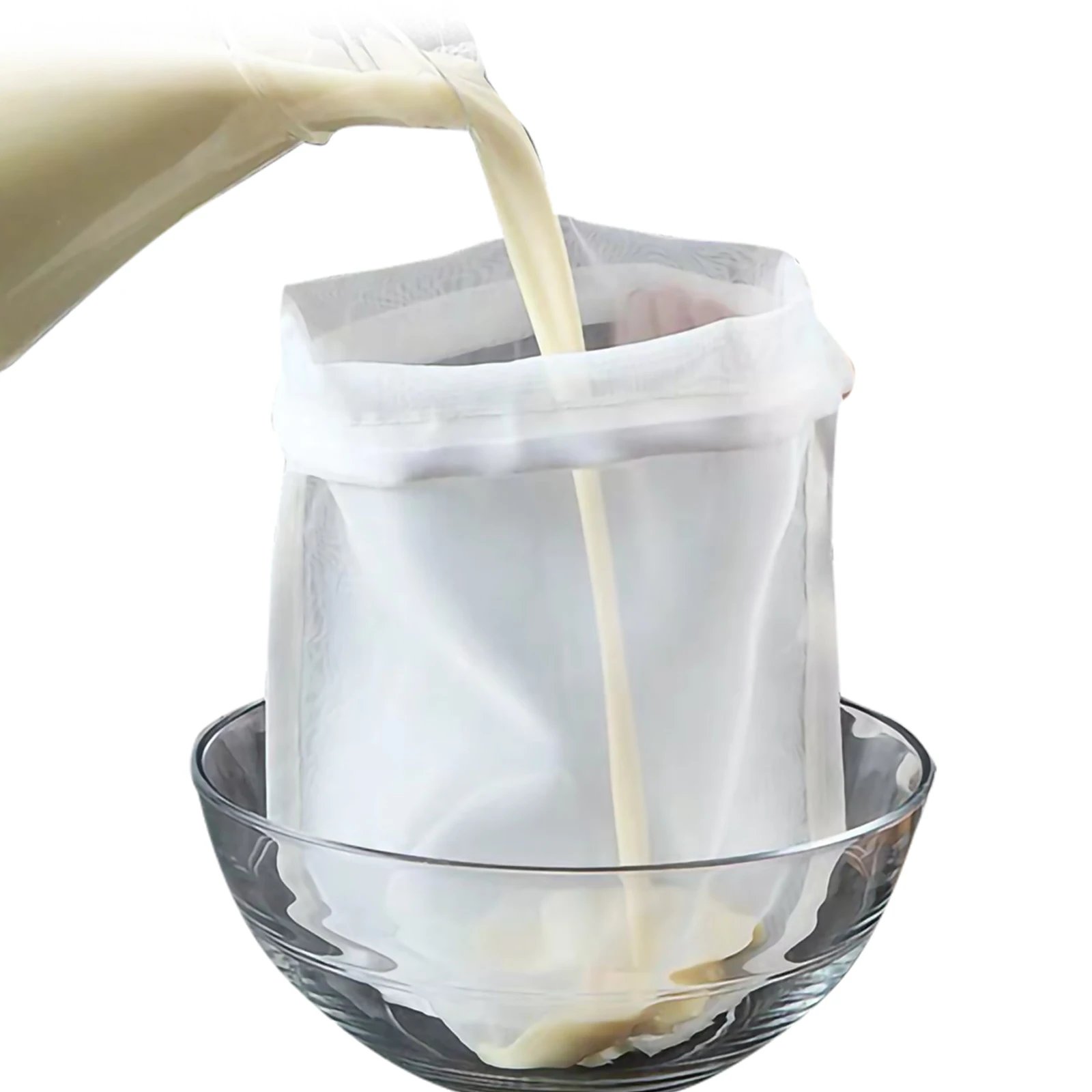 Большой многоразовые напрягающий сумка микрон сетка с кулиской Еда мешок сито