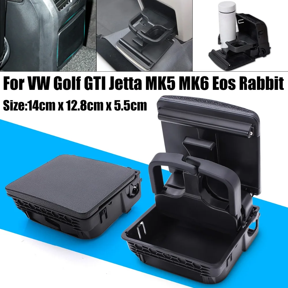 

Central Console Armrest Rear Cup Drink Holder For VW Jetta MK5 5 Golf MK6 6 MKVI 1K0 862 532 C