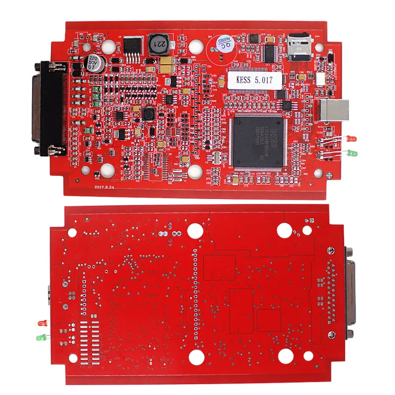 Онлайн EU Red Kess V5.017 2 80 OBD2 менеджер Тюнинг Комплект KTAG V7.020 4 светодиодный BDM Рамка KESS 5