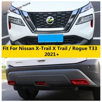 car red accessories for nissan x trail x trail rogue t33 2021 2022 hood air inlet vent rear bumper fog light lamp cover trim