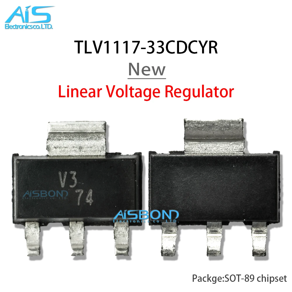 10 sztuk/partia TLV1117-33CDCYR TLV1117-33 V3 SOT-223 800mA 15V liniowy stabilizator napięcia IC