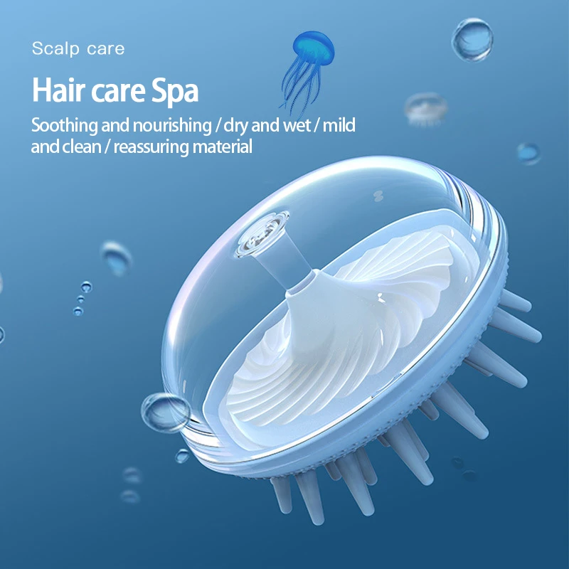 Щетка для шампуня массажная расческа женщин уход за кожей головы силиконовая