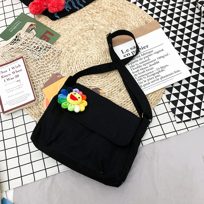 Сумка через плечо в стиле преппи для девочек сумки мессенджеры с подсолнухами