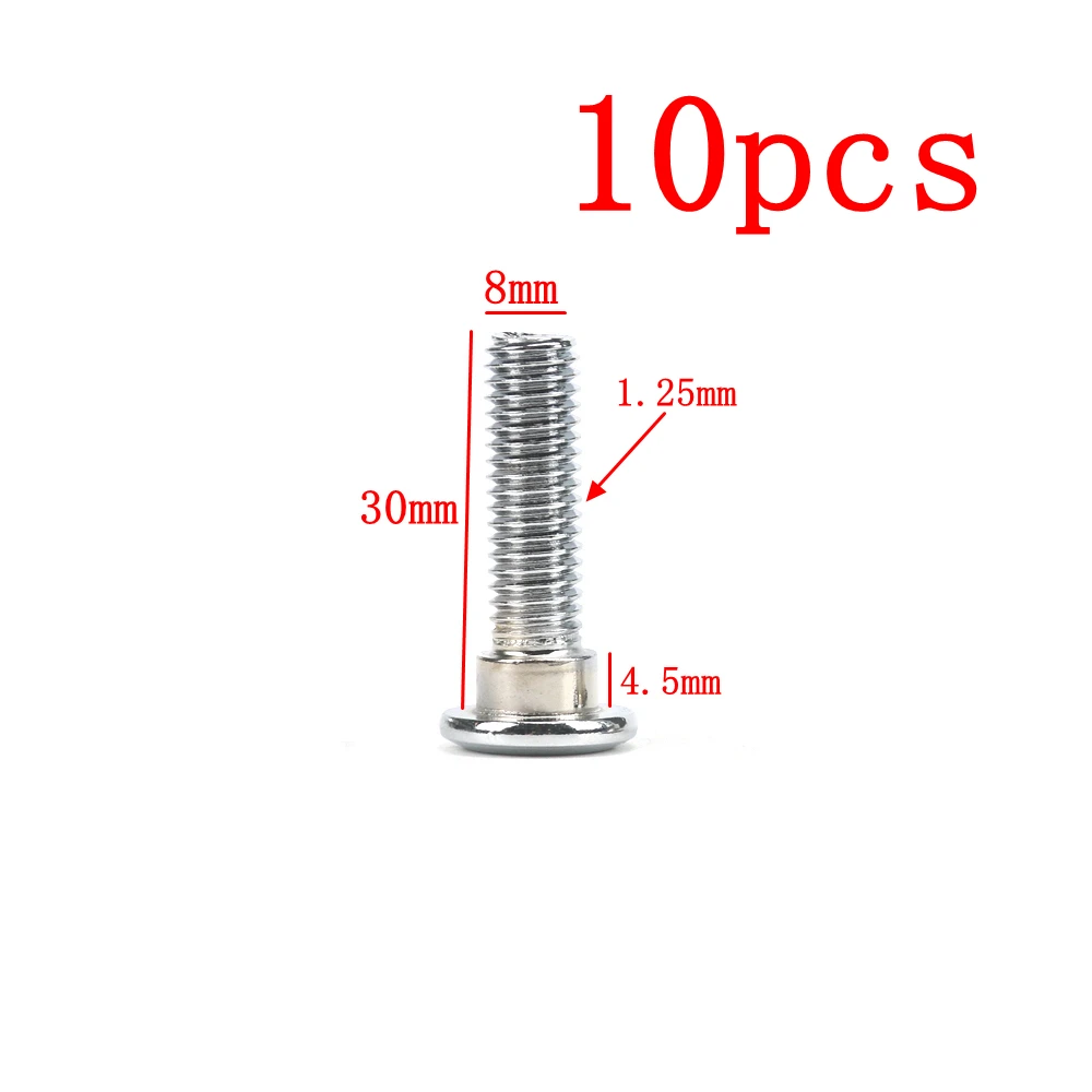 

Винты тормозного диска мотоцикла/ротора, универсальные болты из углеродистой стали M8 x 1,25 мм x 20 мм/25 мм/30 мм для Honda Yamaha Kawasaki Suzuki