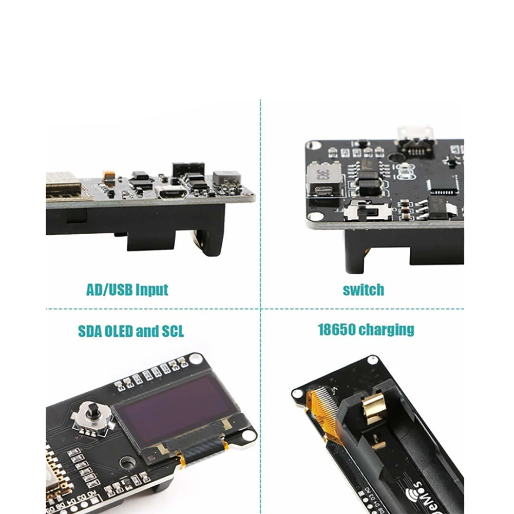 Модуль Wi Fi ESP8266 Nodemcu плата разработки с Oled экраном 0 96 дюйма для расширения