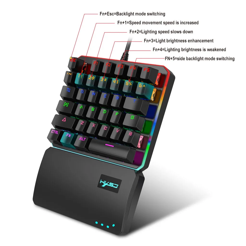 V200 + J800 Набор клавиатуры и мыши с 35 клавишами мини USB Проводная 6400 DIP 6 кнопок