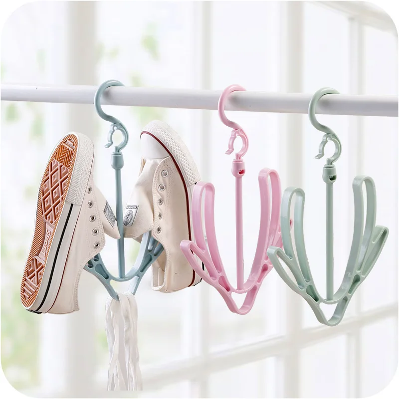 

10Pcs Shoe drying rack outdoor balcony shoe rack hook bathroom sandals drying artifact small storage racks for dormitories