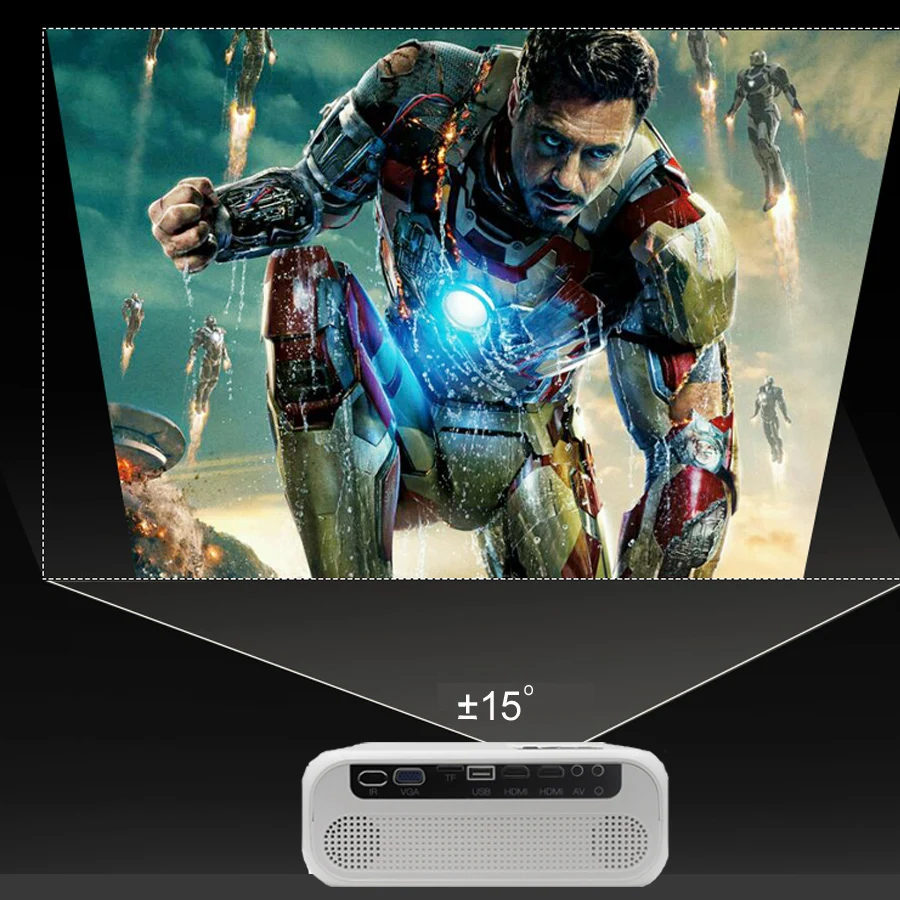 Светодиодный проектор WZATCO E500 3500 лм Wi Fi Android 9 0 поддержка Full HD 1080P| |