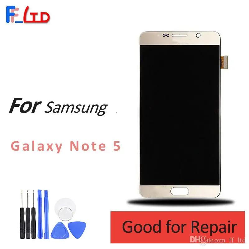 Для Samsung Note 5 ЖК-экран Замена оптовая цена 7 дюймовый дисплей оригинальный черный