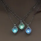 Женское ожерелье с подвеской в виде сердца, 3 цвета