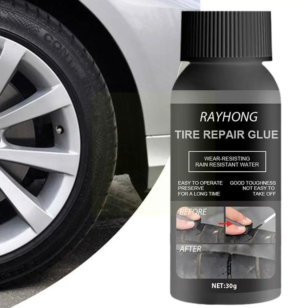 

30ml Car Tire Glue Multifunctional Tire Repair Tools Color Black F6L6
