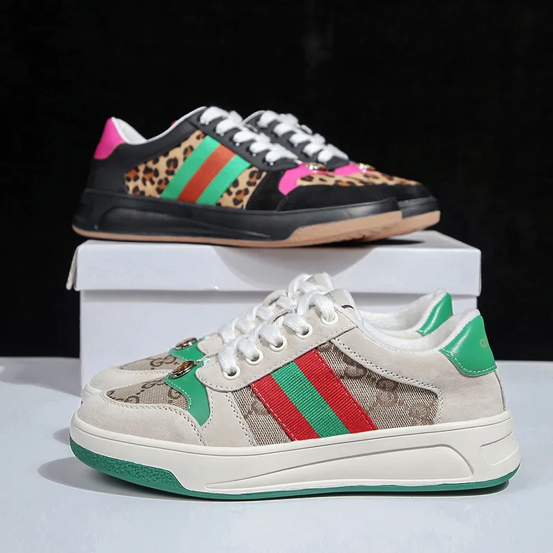 Модные Разноцветные Женская Обувь На Шнуровке Повседневная кожаная обувь для