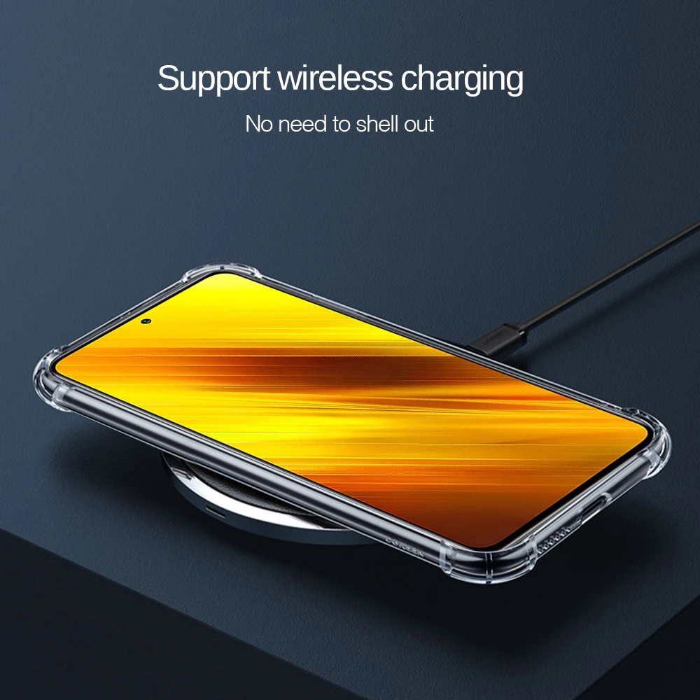

KEYSION Transparent TPU Case For Xiaomi POCO X3 X2 F2 M2 Pro Airbag Shockproof Cover for Redmi Note 9S 9 Pro max K30 Pro 9 9A 9C