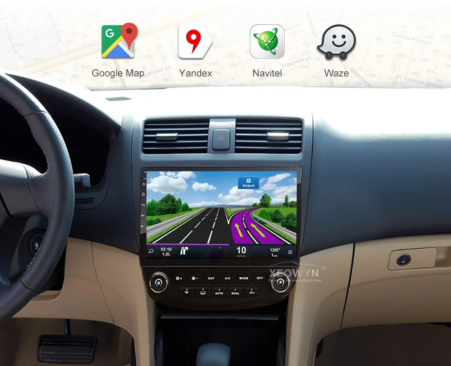 Android 6,0 1024*600 четырехъядерный 10," Автомобильный Радио gps навигация для HONDA Accord 7 2003-2007