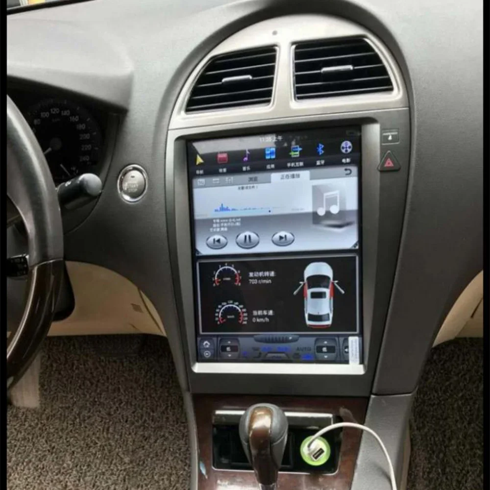 Автомобильный мультимедийный плеер стерео GPS DVD радио навигация Android экран