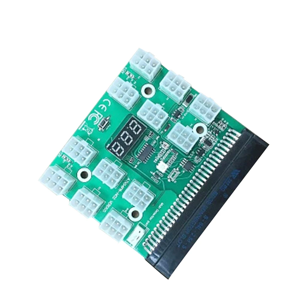 6pin Майнинг для HP PSU GPU Ethereum детали коммутационной платы со светодиодным дисплеем