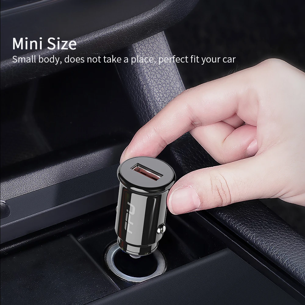 FPU Mini USB Автомобильное зарядное устройство Quick Charge 3 0 для мобильного планшета GPS QC3.0