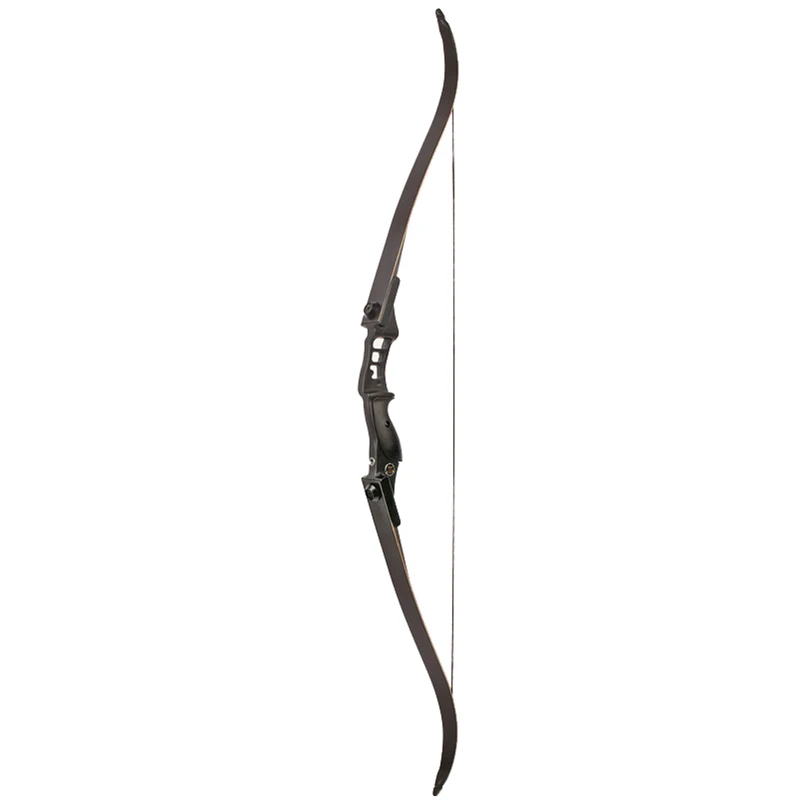 

30-50 LBS 54 inch Recurve Bow with 17 inch Length Riser Hunting Bow Black Color for Archery Outdoor Sport Hunting Practice