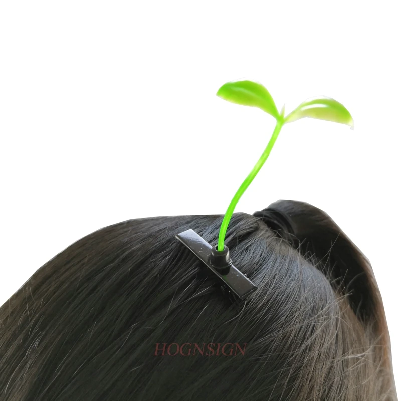 

2pcs Bean Sprouts Hair Clip Plants Show Moe Artifact Small Miaofa Clip Head Wacky Cartoon Headdress Flower Sale