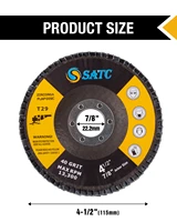 satc 20 pack 406080120 grit grinding wheel 4 5 x 78 high density bevel type angle grinder flap disc