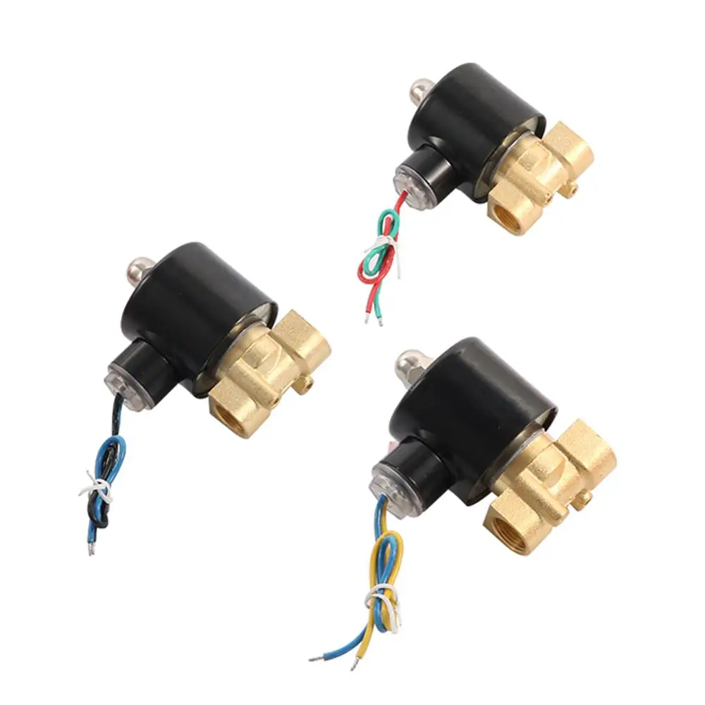 3/8'' внутренняя резьба латунный электромагнитный клапан DC12V DC24V AC220V нормально