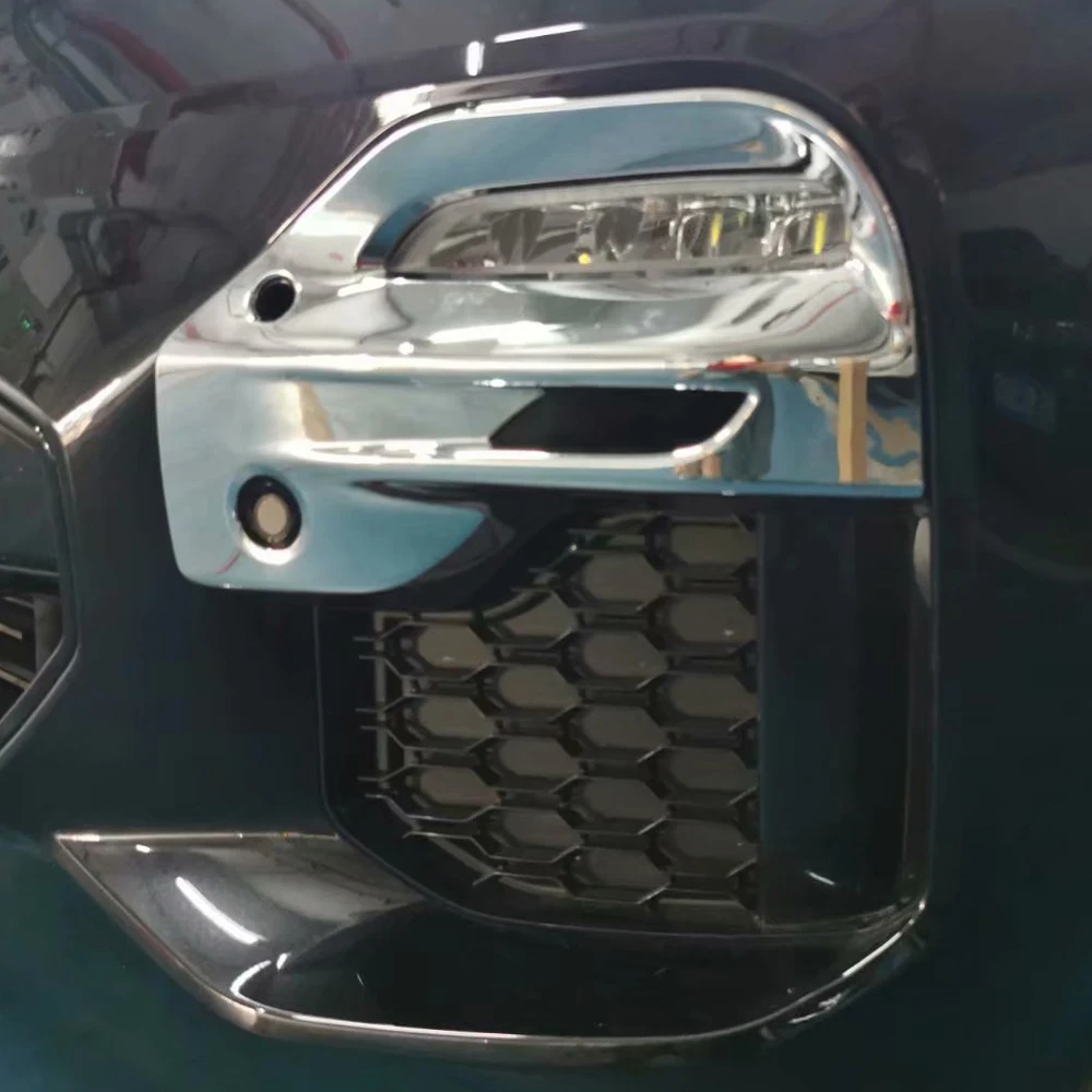 

Для BMW X5 G05 2019 2020 ABS Хромированная передняя головка бампер противотуманные фары панель светильников крышка декоративная отделка внешние акс...