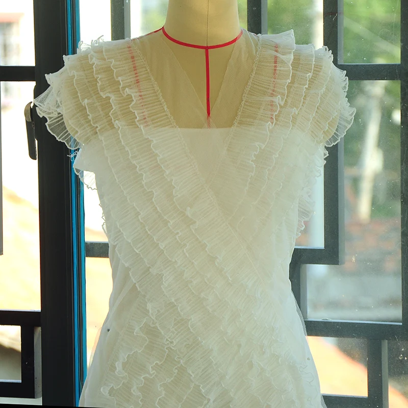 3 м/лот искусственная сетка многослойная кружевная отделка ручной материал для