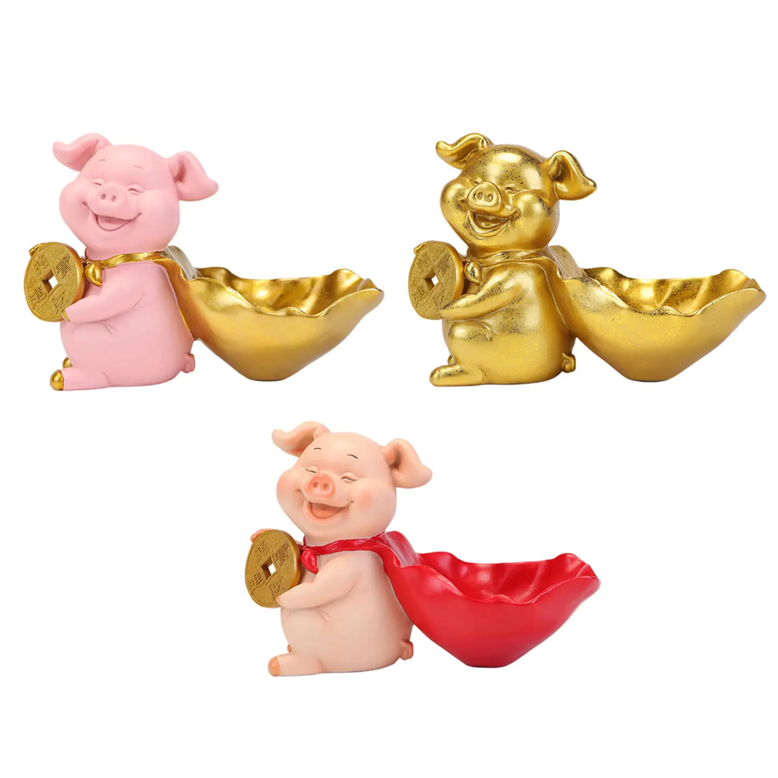 

Чаша для хранения ключей, ювелирные изделия, художественные скульптуры, праздничный держатель для конфет, украшение в виде животного для де...