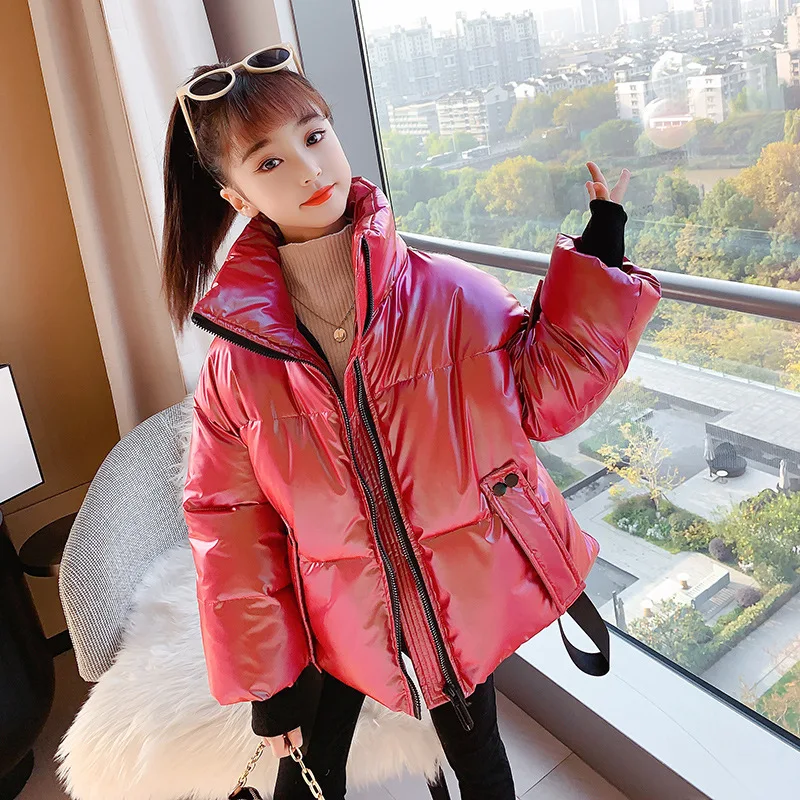 

Куртка детская утепленная, на девочку, с вельветовой подкладкой, Зимняя