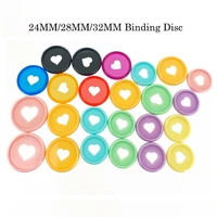 24mm28mm32mm mushroom hole loose leaf notebook 100pcs binding disc planner binder rings plastic binding rings office supplies