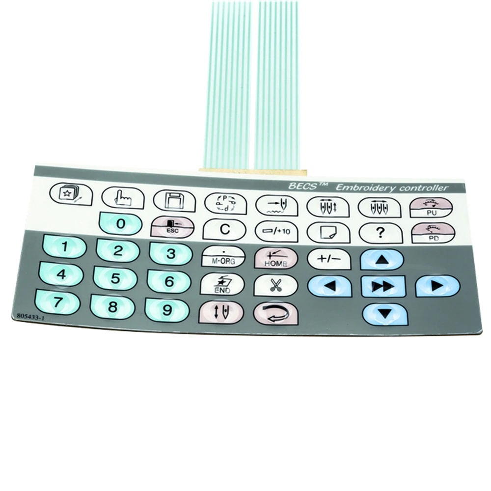 Computer Embroidery Machine Operating Head Key Film 28 Type Key Film Mask Button