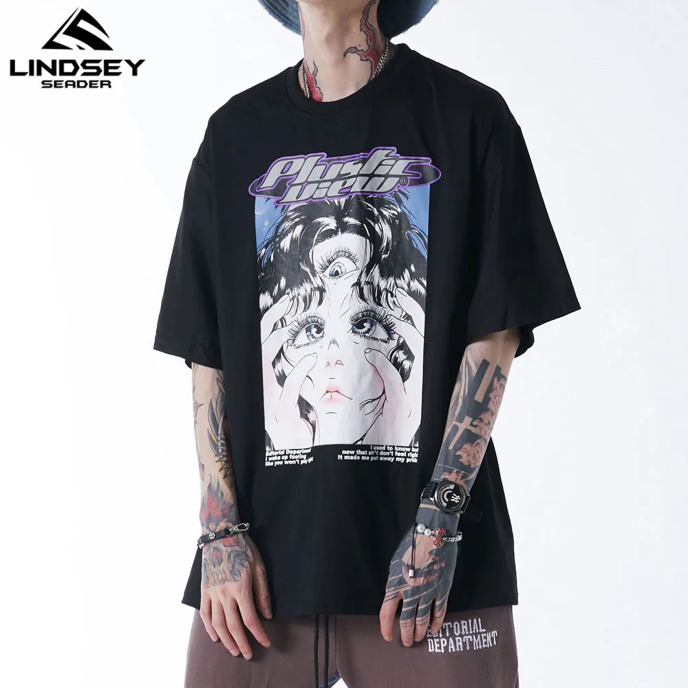 Футболка мужская в стиле Харадзюку с принтом хип хоп|Мужские футболки| |