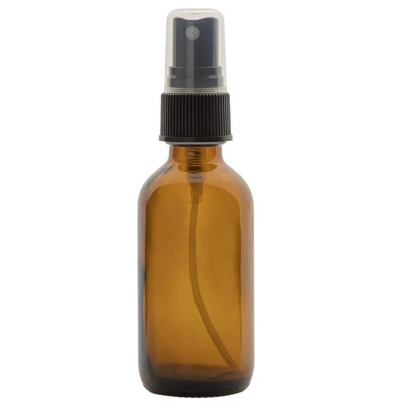 

12PCS 30Ml Portable Amber Glass Essential Oil Spray Bottles Transparent Brown Travel Refillable Bottle Mist Sprayer
