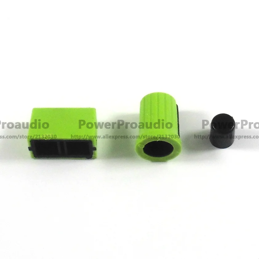 Вращающаяся ручка 5 шт. + крышка фейдера для миксера Rane TTM 57 61 62 64 68 (зеленая с черной