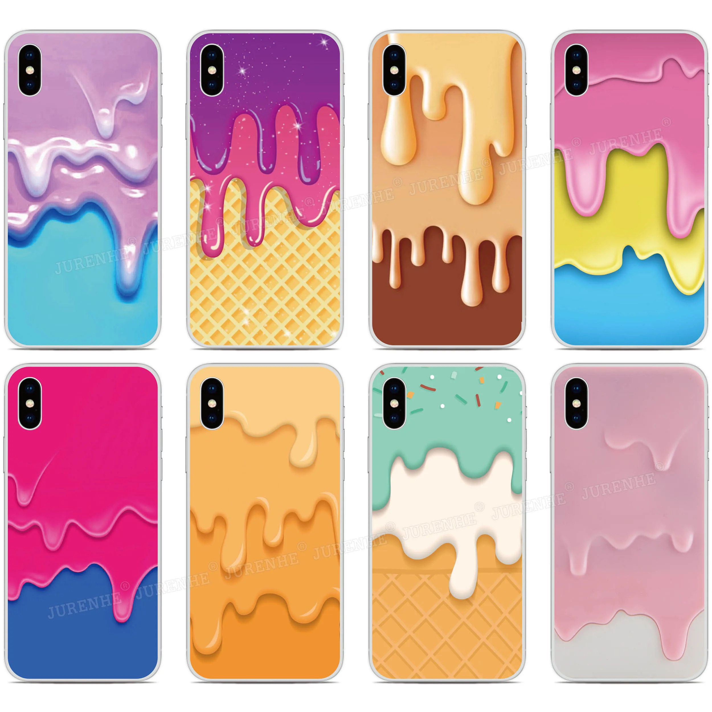 Мягкий силиконовый чехол накладка из ТПУ с рисунком мороженого для Google Pixel 5 5XL 4XL 2