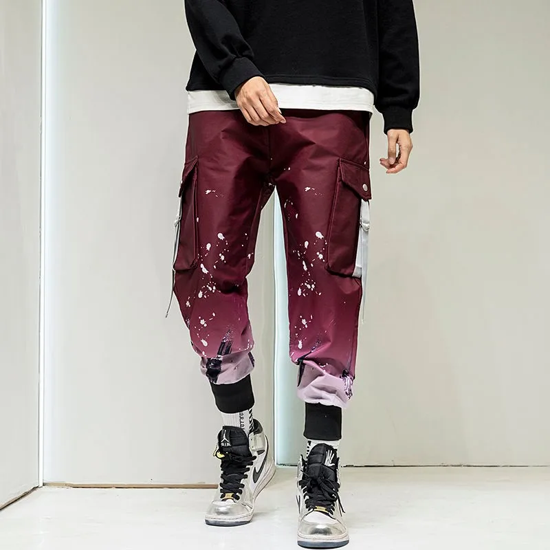 

streetwear Spring pant Couples New Overalls Slim Overalls Casual Pants Korean Trend Hip-hop Beam trousers Pencil Pants Hip Hop