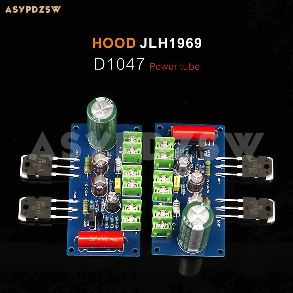 Стерео усилитель мощности класса А LJM D1047 ver HOOD JLH1969 комплект сделай сам/готовая