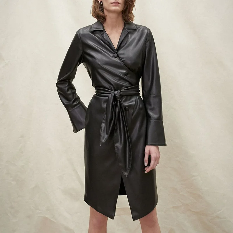 Женская куртка из искусственной кожи OMIKRON модная яркие цвета черная